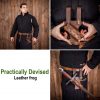 Medieval Leather Sword Frog with Adjustable Holder