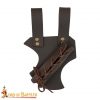Medieval Leather Sword Frog with Adjustable Holder