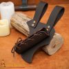 Medieval Leather Sword Frog with Adjustable Holder