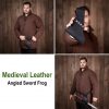 Medieval Leather Angled Frog for Swords and Axes