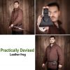 Leather Medieval Sword Frog with Belt Hanging Loop