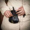 Late Medieval leather Pouch Paired with Leather Belt