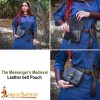 The Messenger's Medieval Genuine Leather Belt Pouch