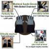 Handcrafted Genuine Suede Gloves with Butted Chainmail