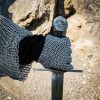 Handcrafted Genuine Suede Gloves with Butted Chainmail