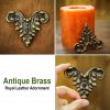 Antique Brass Royal Leather Mount Fully Functional Accessory