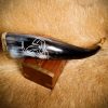 Triple Horns of Odin Drinking Horn With Brass Fittings Real Ox Horn