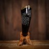 The Fenrir Wolf Drinking Horn with Pure Brass Fittings Handcrafted Genuine Ox Horn