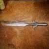 Winged Spear Head Hand Forged from Tough Carbon Steel