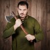 Hand Forged Viking Axe with Carbon Steel Head