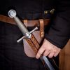 Medieval Angled Sword and Dagger Frog Genuine Leathercraft