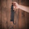 Medieval Hand Forged Iron Kettle Saw Functional Camp Gear