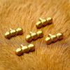 The Ellipses Pure Solid Brass Leather Mounts Set of 5 Functional Accessory