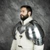 Medieval Knightly Large Avenger Pauldrons 18 gauge