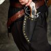 Pirate's Leather Pistol Frog Handcrafted Genuine Leathercraft