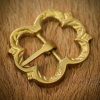 Medieval Brass Belt Buckle Set of 5 Fully Functional Accessory