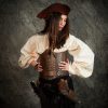 Anne Bony Handcrafted Under - bust Leather Corset