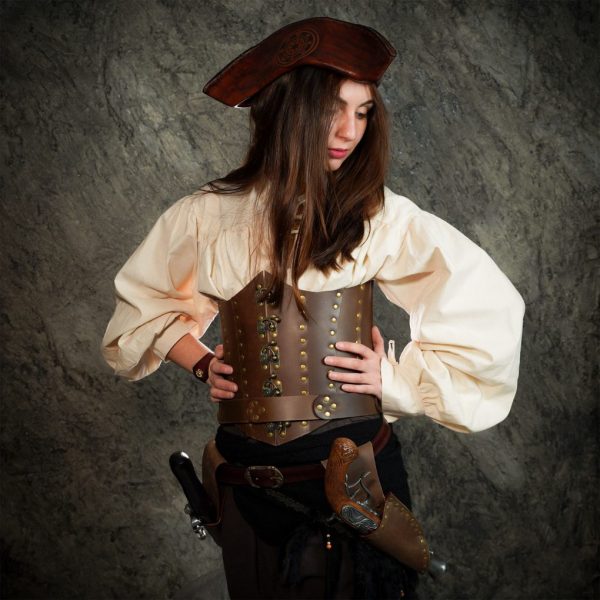 Anne Bony Handcrafted Under - bust Leather Corset