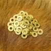 Loose Pure Brass Washers Set of 50 Pieces Armor and Leather Equipment