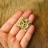 The Crown Pure Solid Brass Leather Mounts Set of 5 Functional Accessory