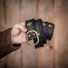 Medieval Crusader Genuine Leather Belt Pure Brass Cross Belt Mount