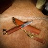 Authentic Viking Knife with Genuine Leather Sheath