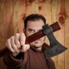 Hand Forged Viking Bearded Axe with Leather Sheath