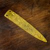 Celtic Knotwork Pure Solid Brass Belt End Chape Functional Clothing Accessory