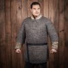 Round Ring Chainmail Medieval Half Sleeves Shirt Haubergeon, Riveted, 8 mm 18 gauge, Mild Steel