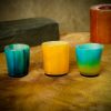 Medieval Horn Flamboyant Colorful Shot Glasses Handmade Authentic Ox Horn