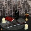Medieval Rondell Dagger with Genuine Leather Scabbard