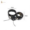 Leather Belt with Lustrous Steel Ring Genuine Leather Sword Hanging Belt