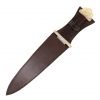 Viking Dagger with Tri Lobed Pure Solid Brass Pommel
