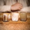 Medieval Viking Horn Shot Glasses Set of 3 Genuine Horn Accessory