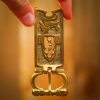 Medieval Closed Thistle Buckle Pure Solid Brass Belt Accessory