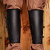 Fantasy Leather Greaves Handcrafted Genuine Leathercraft