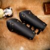 Medieval Handcrafted Genuine Leather Bracers