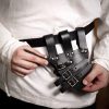 Tri Buckle Angled Sword Frog Genuine Leathercraft