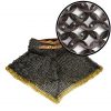 Flat Ring Chainmail Gorget / Standard, Riveted, ID 9 mm, Natural