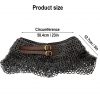 Chainmail Gorget / Standard, Flat Rings Dome Riveted and Alternating, ID 6mm, Mild Steel