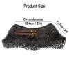 Chainmail Gorget / Standard Stainless Steel Flat Rings Dome Riveted