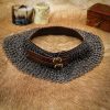 Chainmail Gorget / Standard Stainless Steel Flat Rings Dome Riveted