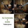 Padded Mitten Gloves Handcrafted from Cotton Canvas