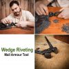 Wedge Riveting Pliers Blacksmith's Functional Tool DIY Chainmail Armor