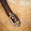 Handcrafted Genuine Leather Belt with Embossed Fantasy Design