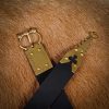Medieval Leather Belt with Pure Brass Details