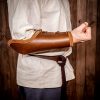 Ranger’s Leather Bracers with Elbow Protection Handcrafted