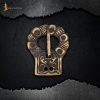 Gothic Belt Buckle Antiqued Brass