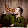Drinking Horn with Brilliant Finish Handcrafted Genuine Ox Horn