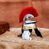 Decorative Roman Centurion Mini Helmet with Wooden Stand